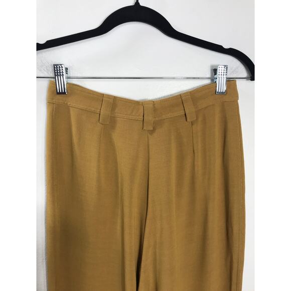 Gianni Versace Couture VTG Women's 42/8 Pants Gold Designer Chic Professional - Picture 4 of 8